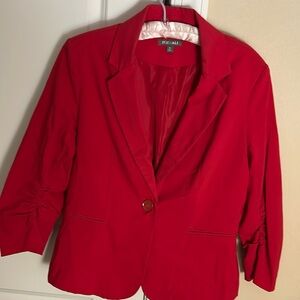 Cotton stretch blazer